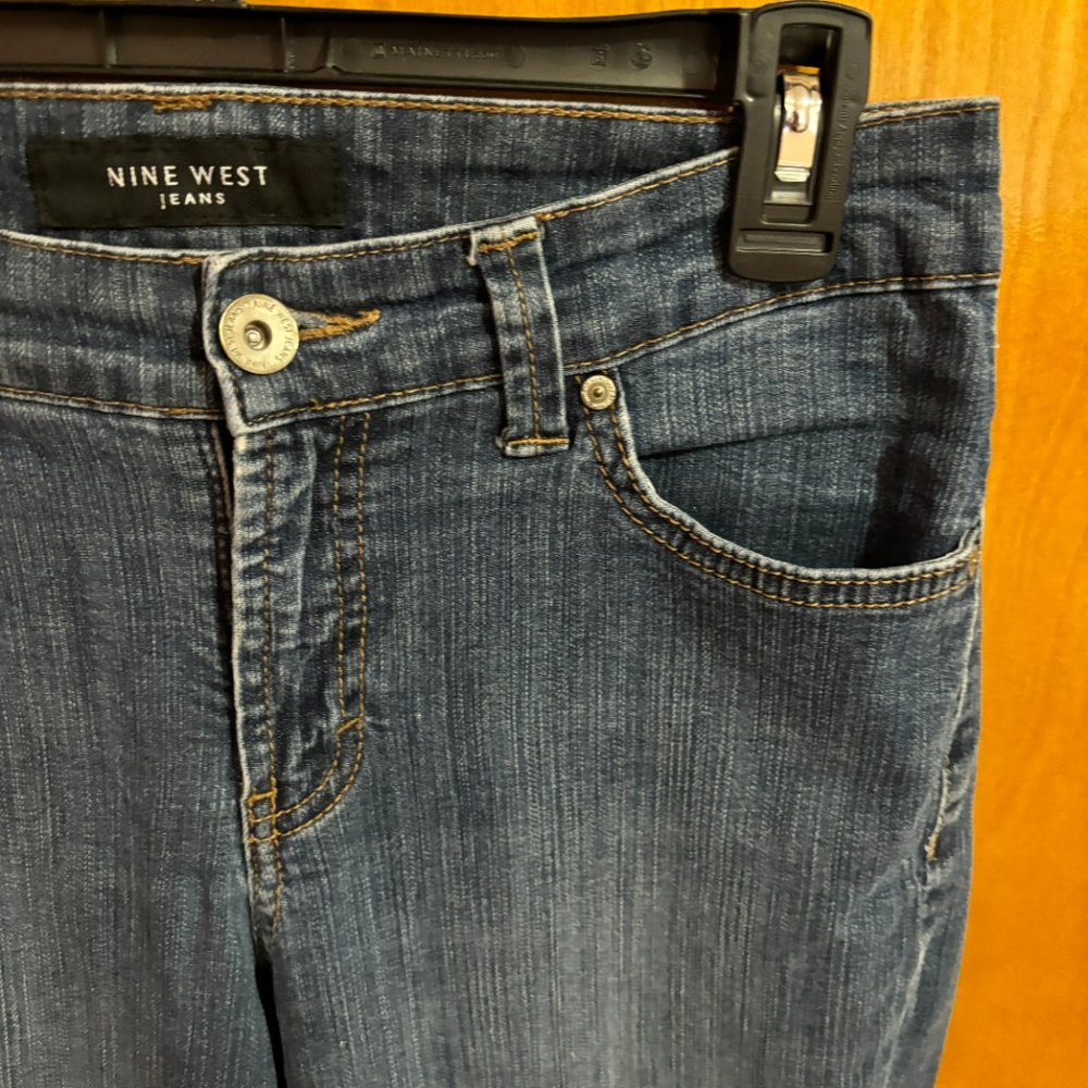 Nine West West End Midrise Jeans Button Pockets Size 6 - Picture 4 of 16